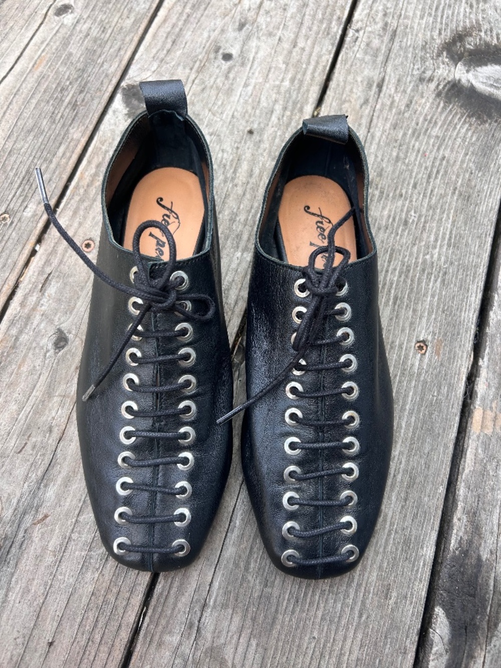 Free People Lace up flats Size 36